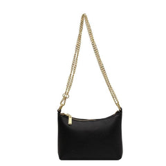 Sleek Chain Strap Leather Purse