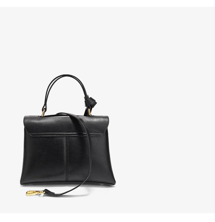 Sleek Flap Square Leather Purse