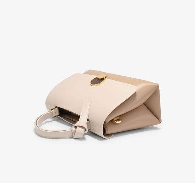 Sleek Flap Square Leather Purse