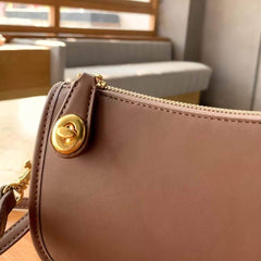 Sleek Hobo Leather Crossbody Bag