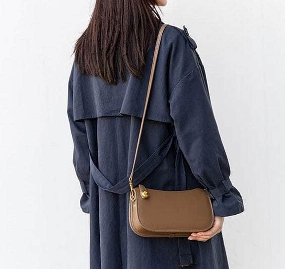 Sleek Hobo Leather Crossbody Bag