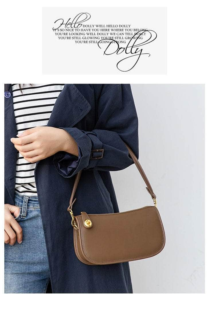 Sleek Hobo Leather Crossbody Bag