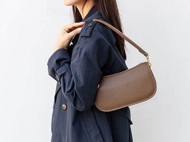 Sleek Hobo Leather Crossbody Bag