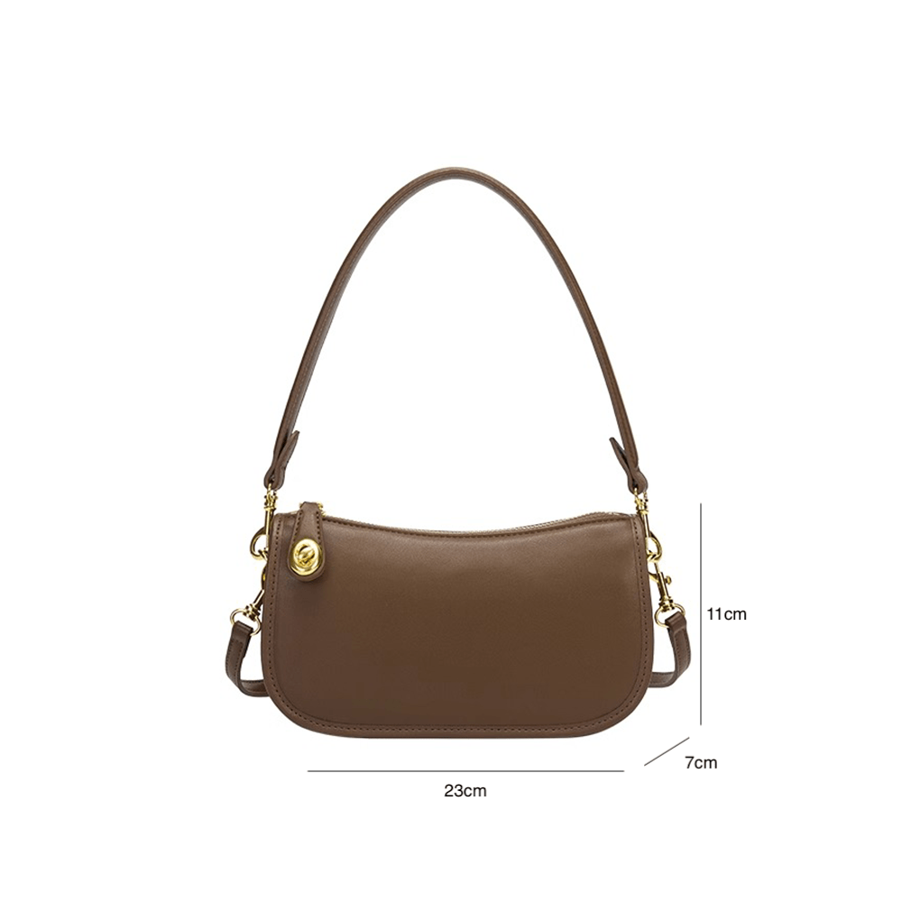 Sleek Hobo Leather Crossbody Bag