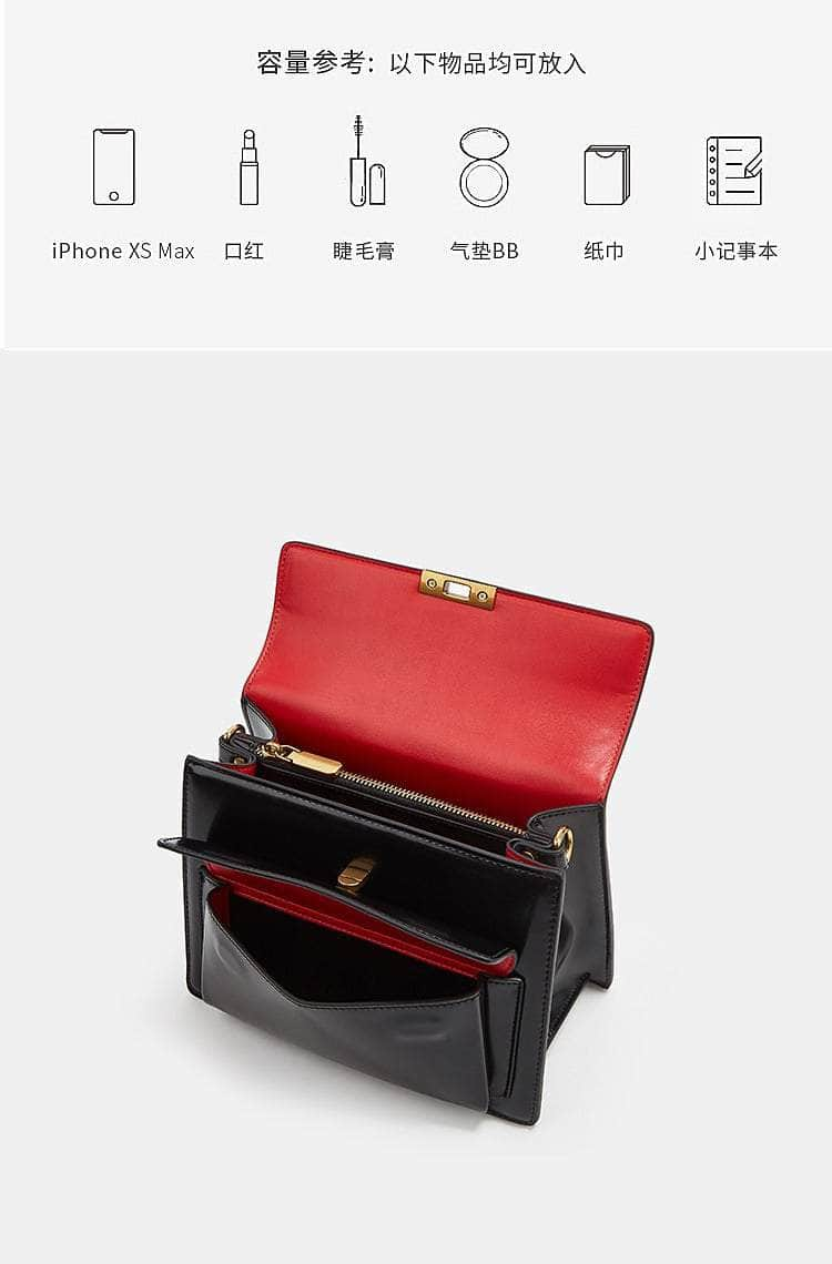 Sleek Leather Satchel Purse