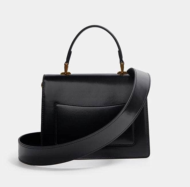 Sleek Leather Satchel Purse