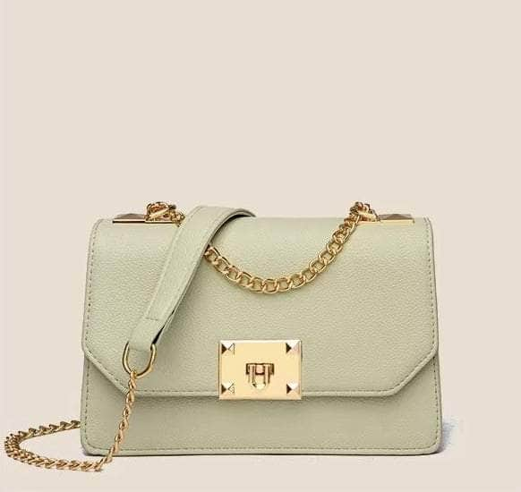 Sleek Mini Leather Bag Green