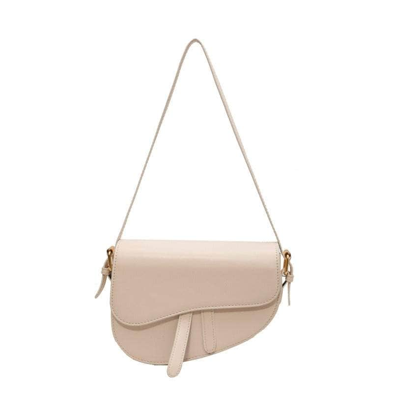 Sleek Saddle Shoulder Bag