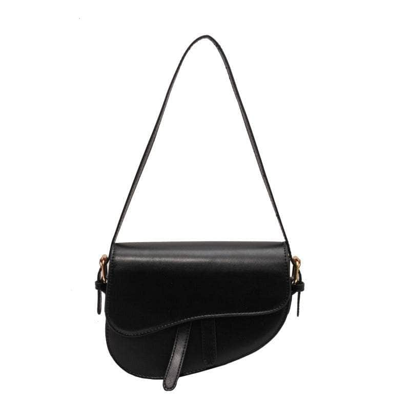 Sleek Saddle Shoulder Bag