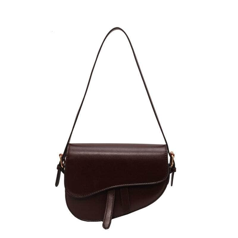 Sleek Saddle Shoulder Bag