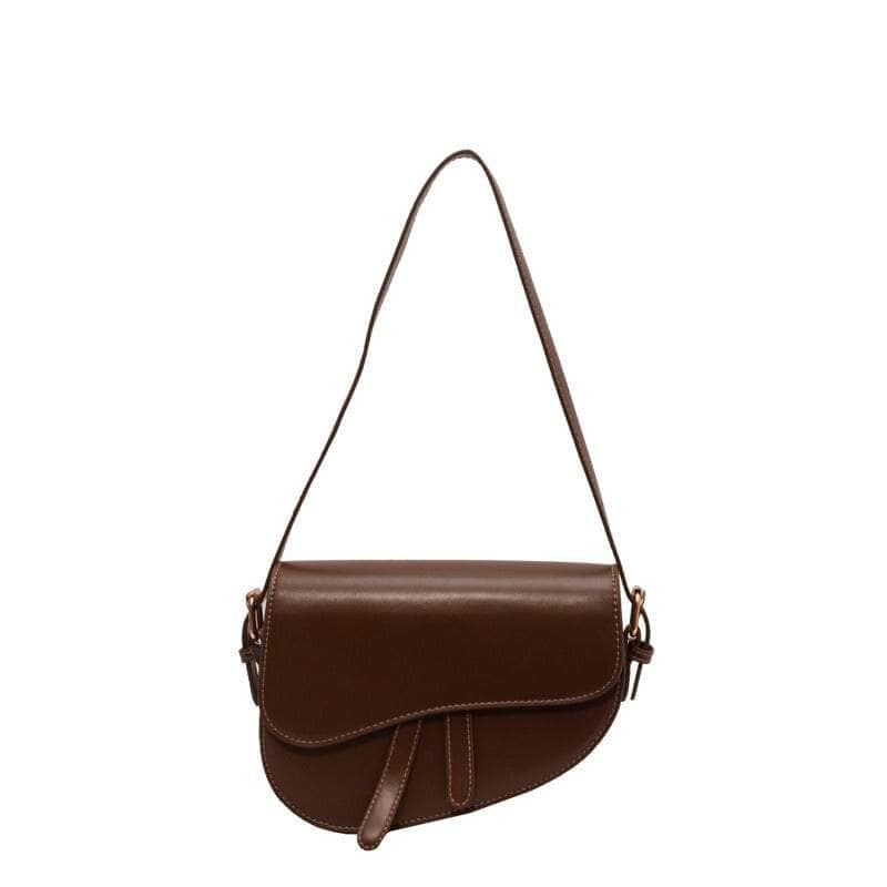 Sleek Saddle Shoulder Bag