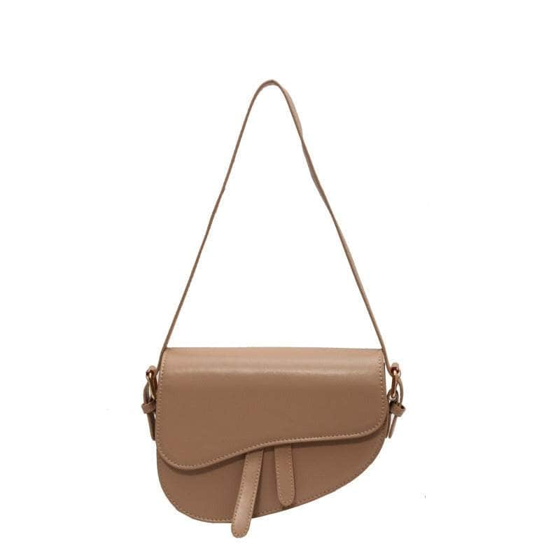 Sleek Saddle Shoulder Bag