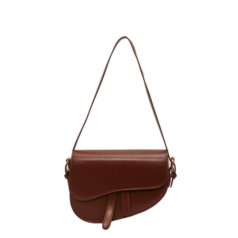 Sleek Saddle Shoulder Bag