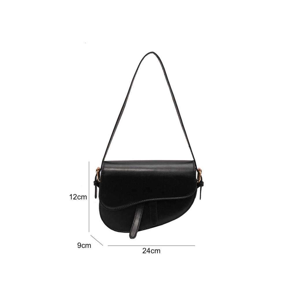 Sleek Saddle Shoulder Bag