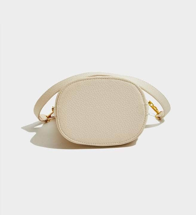 Sleek Shoulder Bucket Handbag