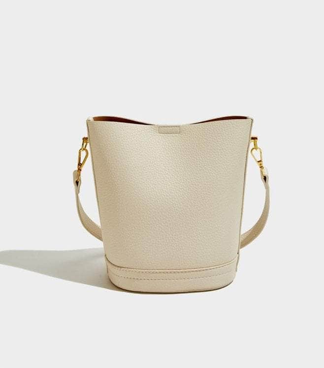 Sleek Shoulder Bucket Handbag