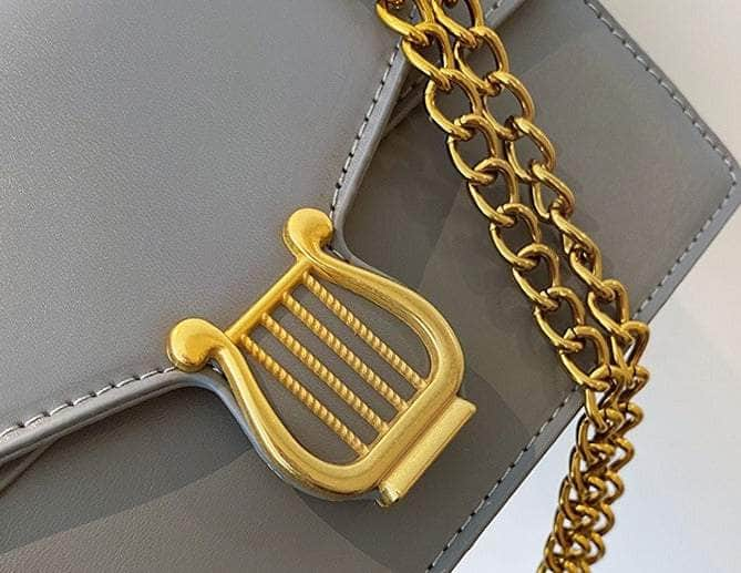 Sleek Square Bag with Fashionable Chain Strap