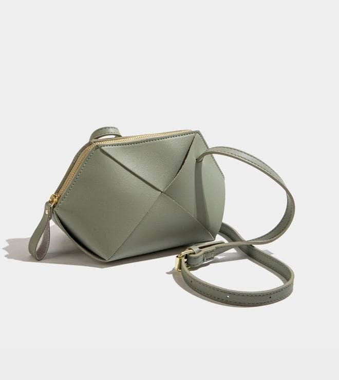 Sleek Woven Crossbody Bag