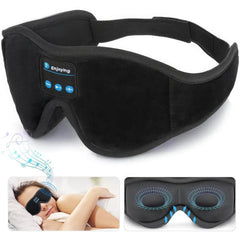 Sleep Headphones Bluetooth 3D Eye Mask - Music Play Sleeping Headphones with Built-in HD Speaker black