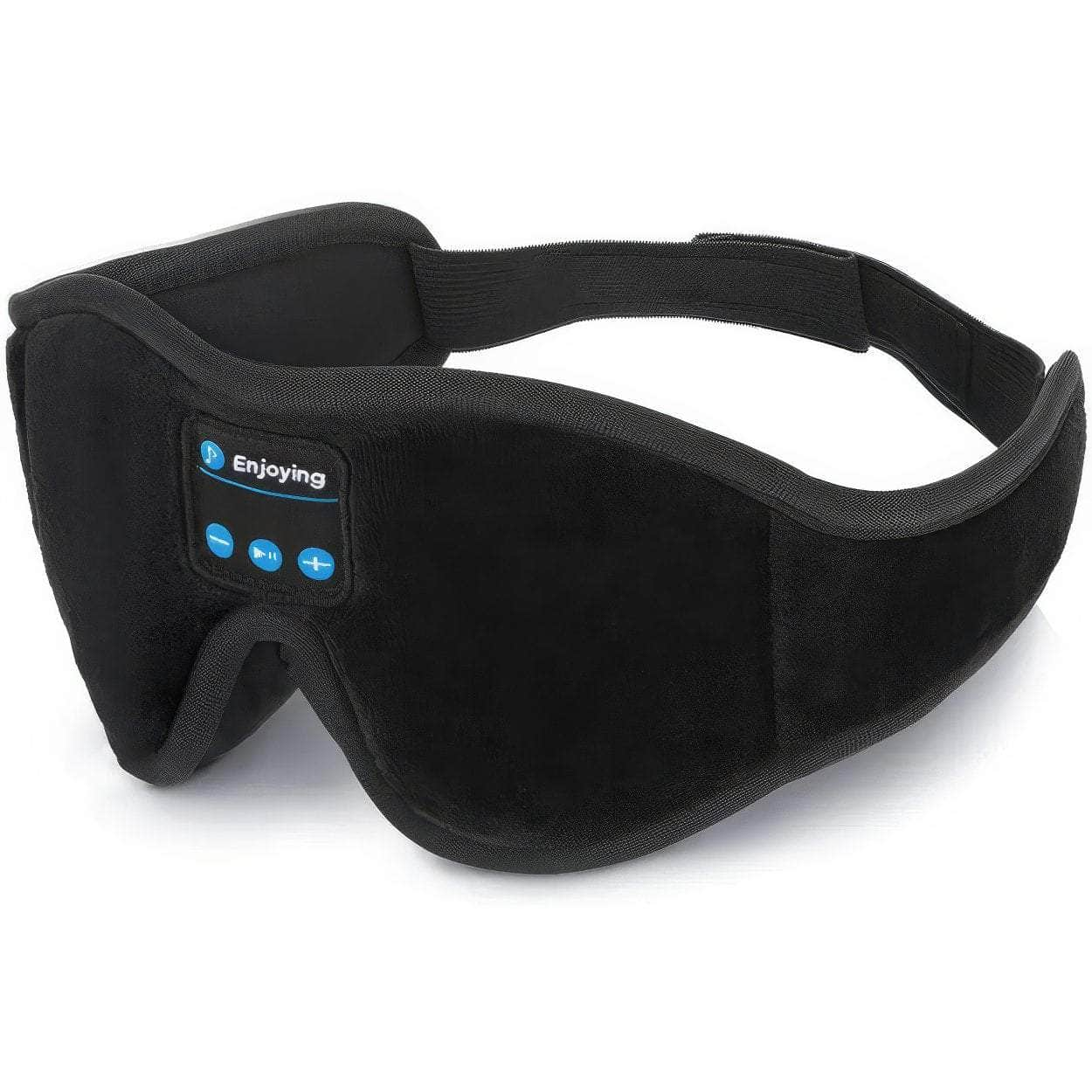 Sleep Headphones Bluetooth 3D Eye Mask - Music Play Sleeping Headphones with Built-in HD Speaker black