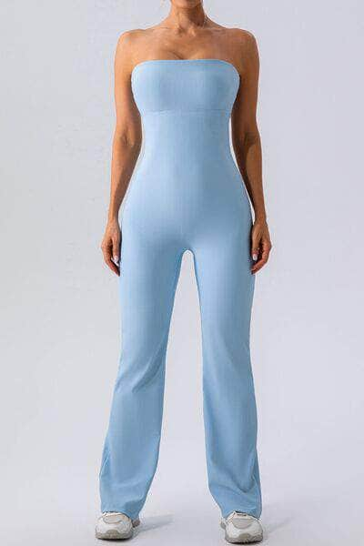 Sleeveless Straight Active Jumpsuit Misty  Blue / S