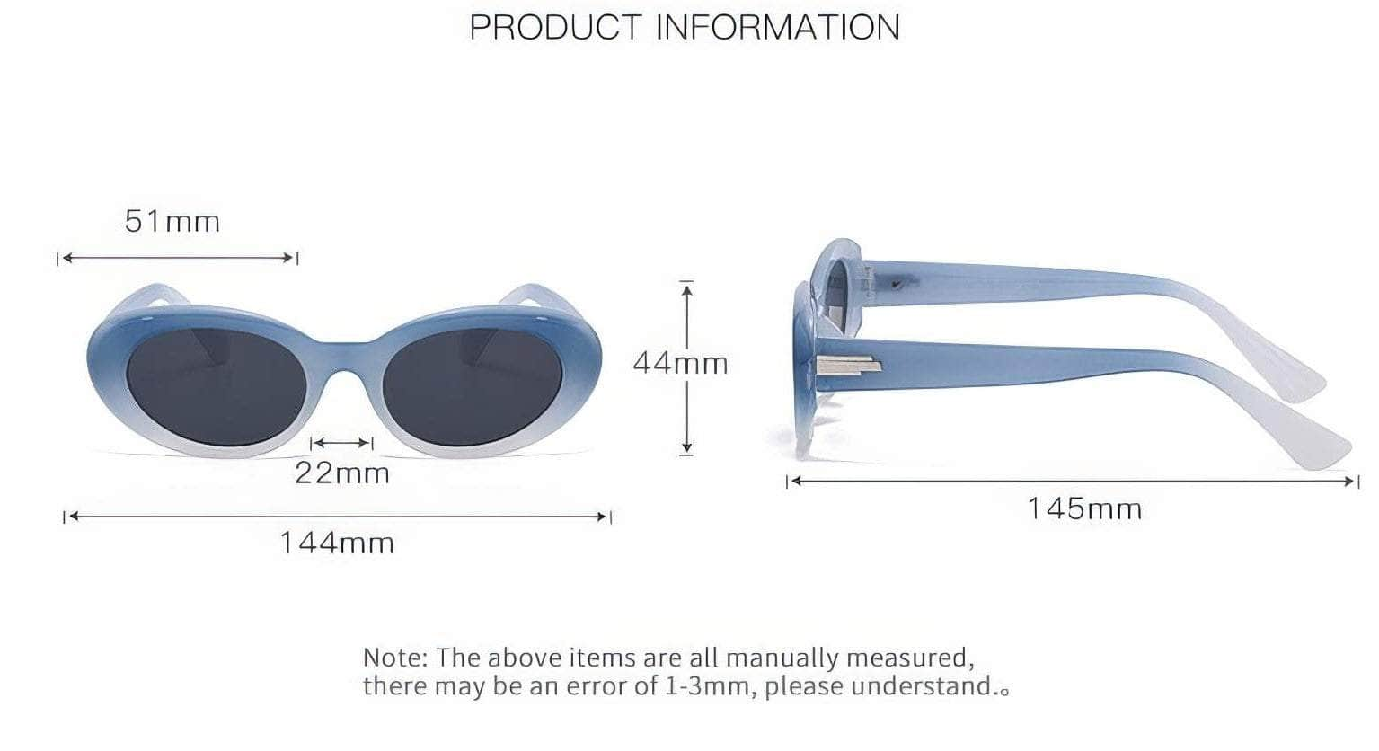 Small Oval Mod Eyewear Fashionable Shades