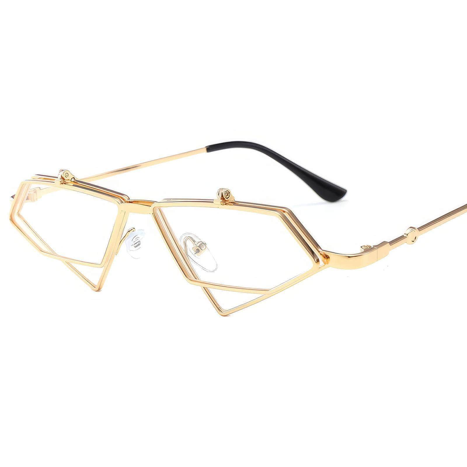 Small Punk Triangle Frame Sunglasses