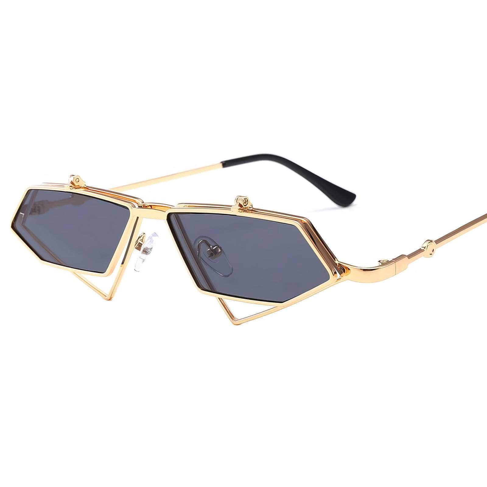 Small Punk Triangle Frame Sunglasses