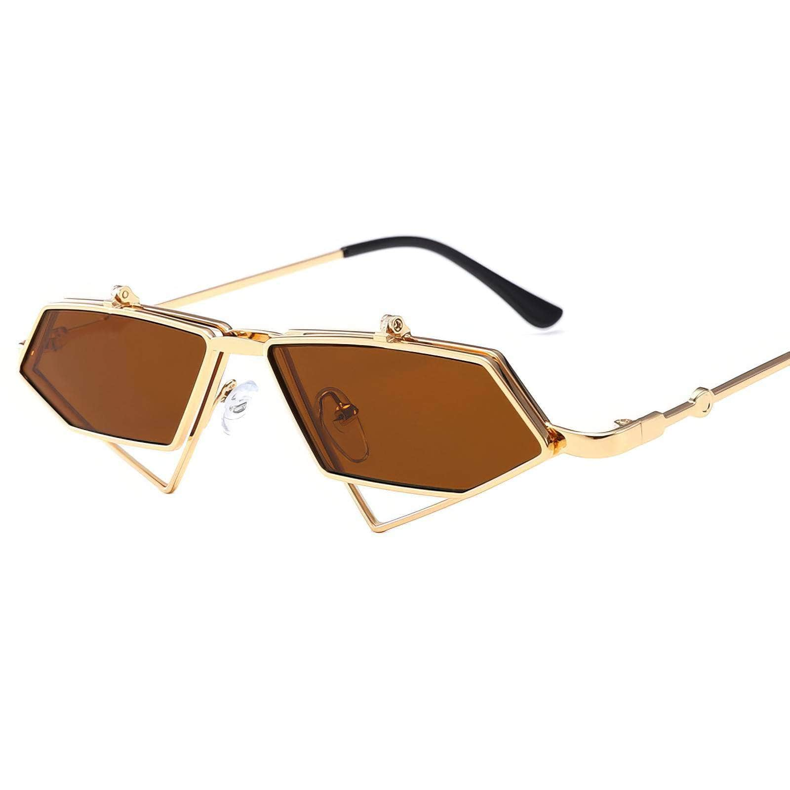 Small Punk Triangle Frame Sunglasses