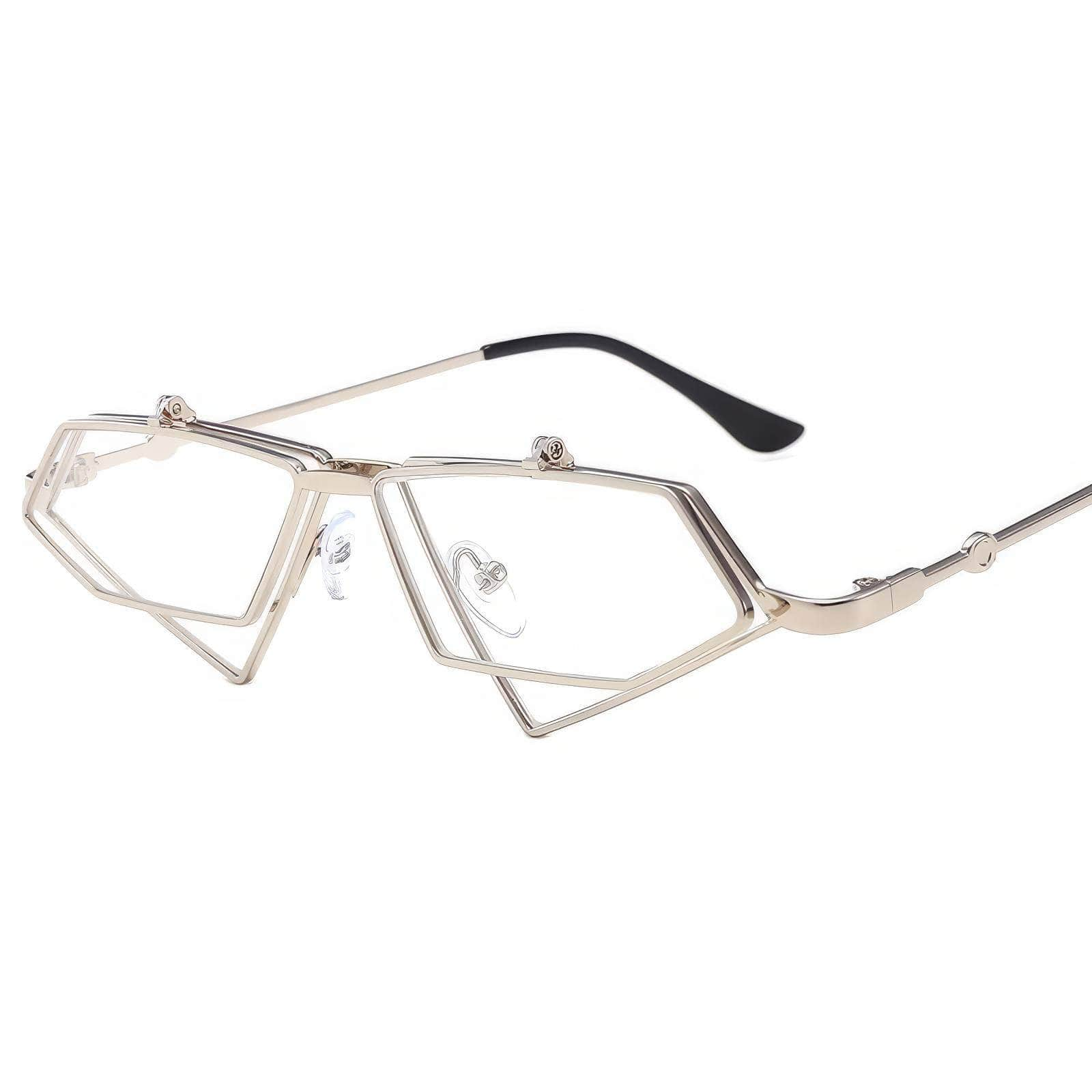 Small Punk Triangle Frame Sunglasses