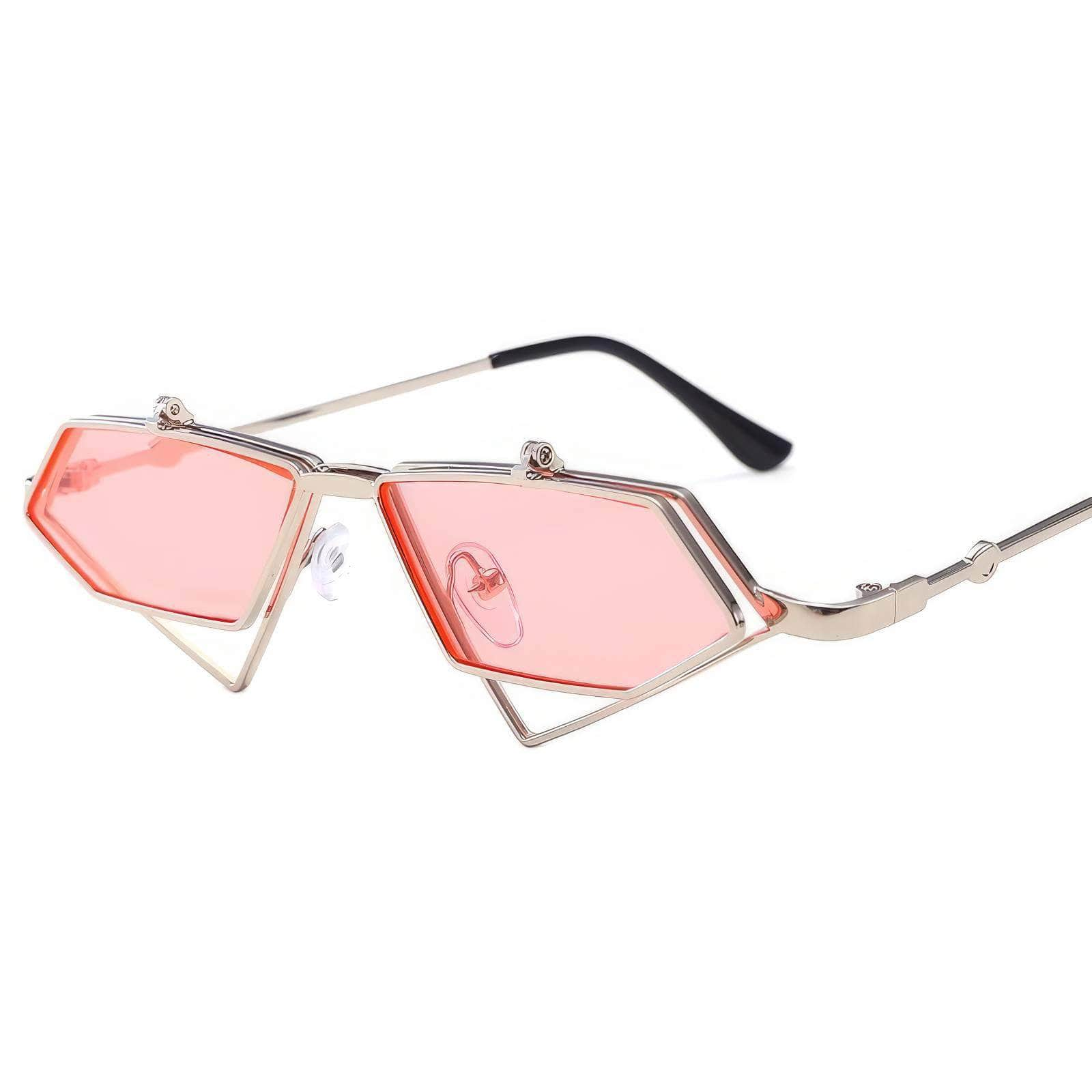 Small Punk Triangle Frame Sunglasses