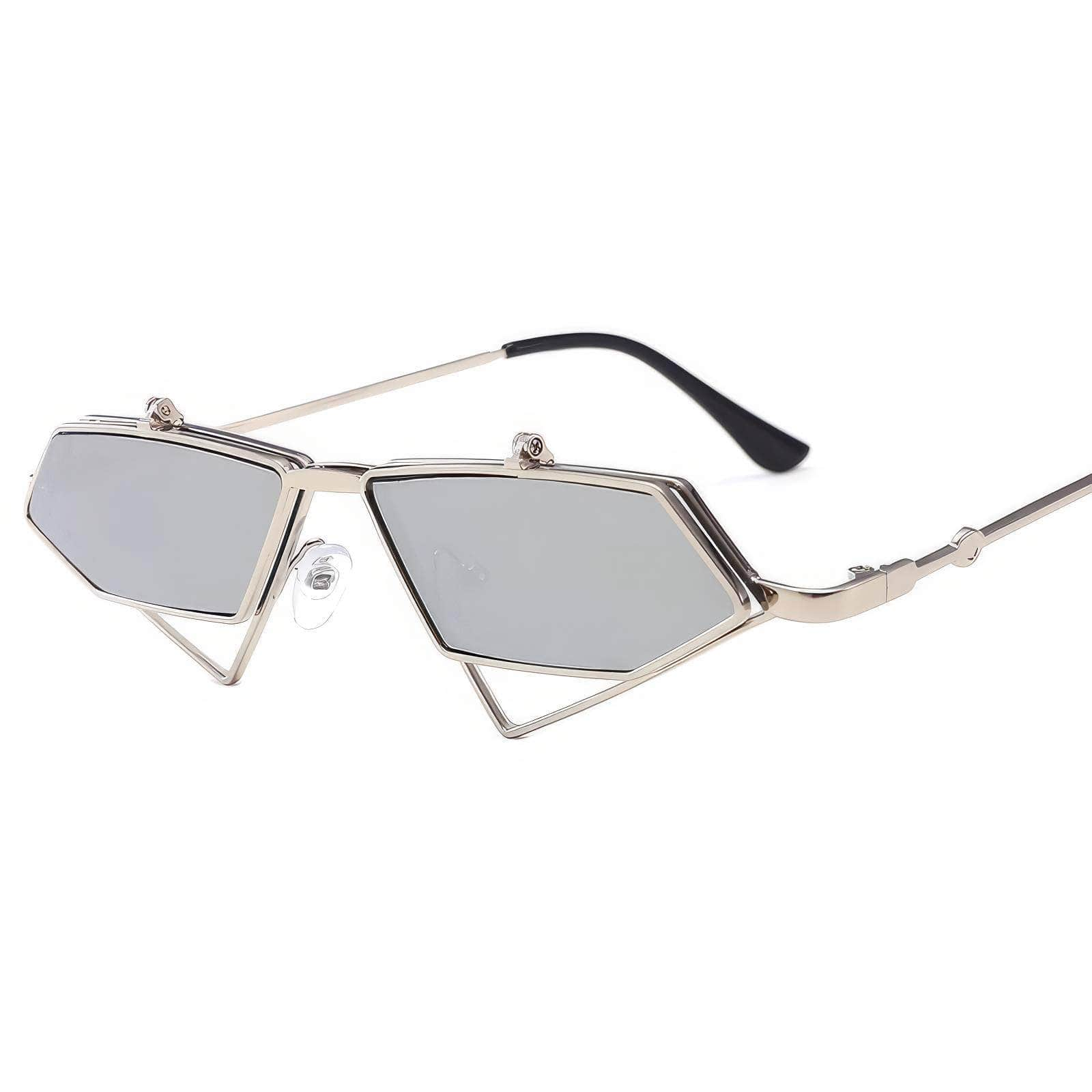 Small Punk Triangle Frame Sunglasses