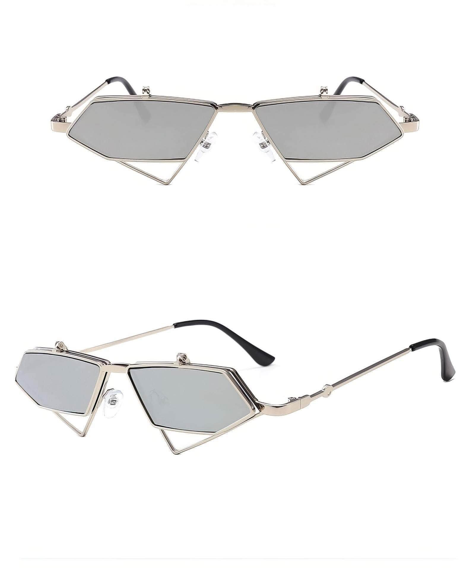 Small Punk Triangle Frame Sunglasses