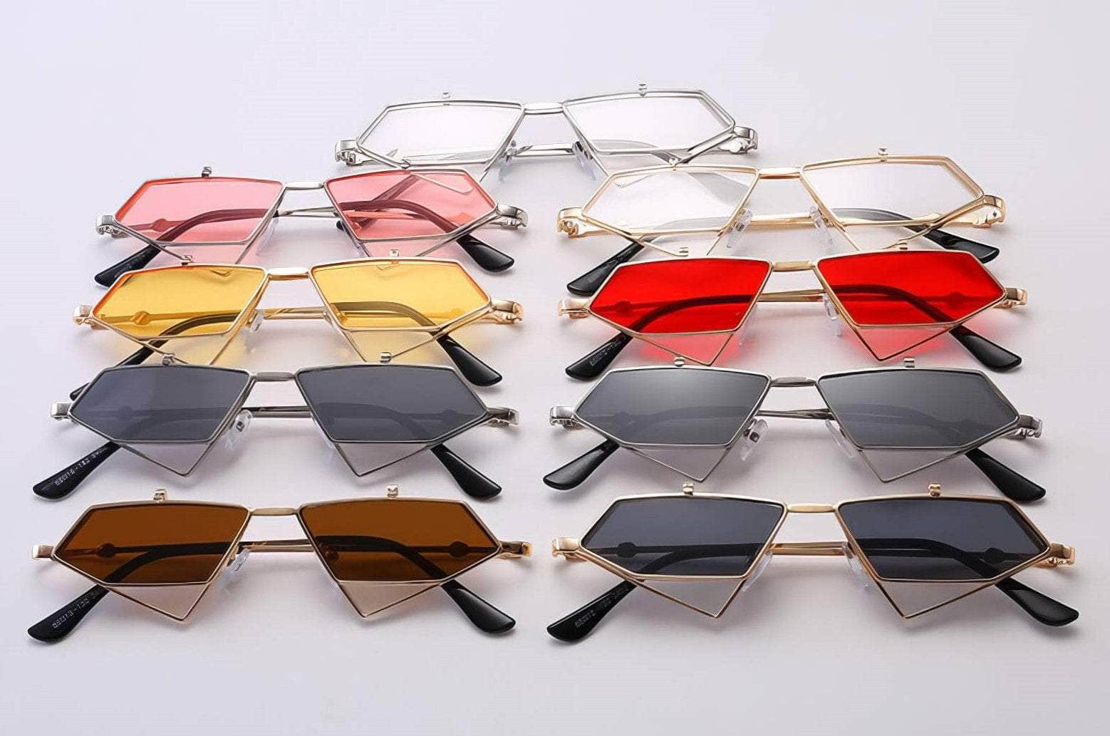 Small Punk Triangle Frame Sunglasses