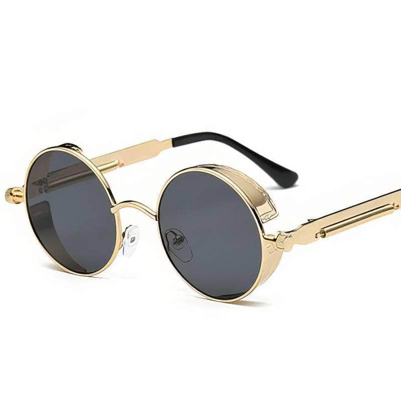Small Round Frame Genre Sunglasses Black / Resin
