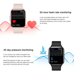 Smart Band Watch: Women and Men Smartwatch, Blood Oxygen, Heart Rate, Waterproof, Connected Fitness Tracker Bracelet