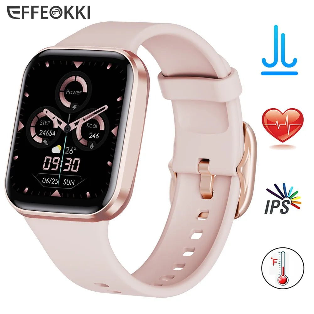 Smart Band Watch: Women and Men Smartwatch, Blood Oxygen, Heart Rate, Waterproof, Connected Fitness Tracker Bracelet