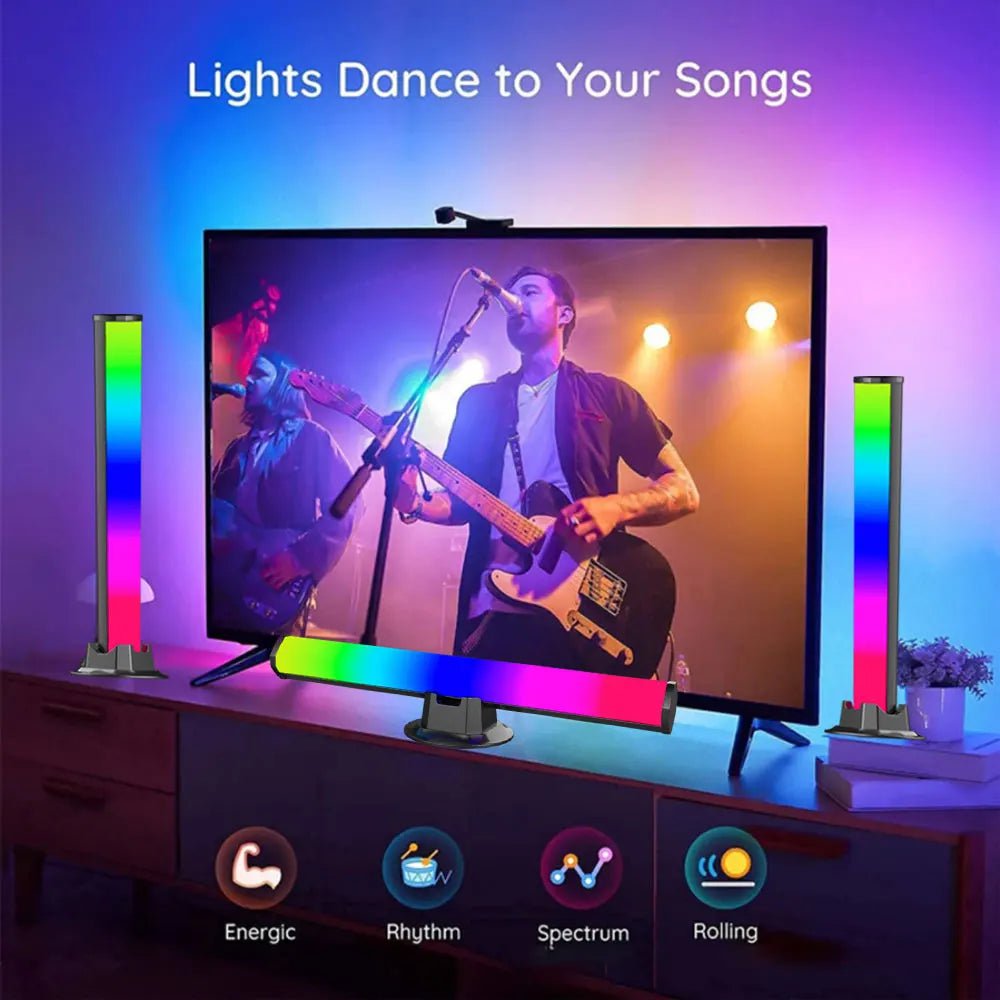 Smart LED RGB Music Lamp: App Control for TV, Gaming, Desktop Decor