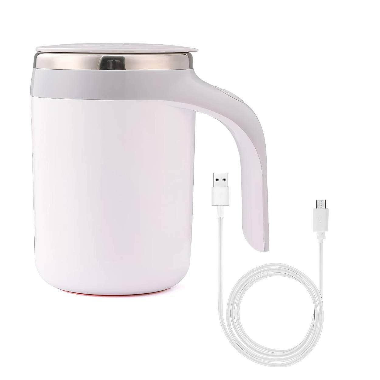 Smart Mixer - Stainless Steel, New Mark Cup, Magnetic Rotating Blender, Auto Stirring Cup, Coffee Milk Mixing, Cup Warmer Bottle