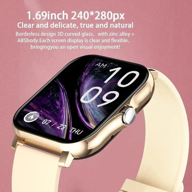 Smart Watch 2023: Men and Women Fitness Bluetooth Call Connected Watches, Waterproof, Smartwatch for Android & iOS - Reloje Inteligente