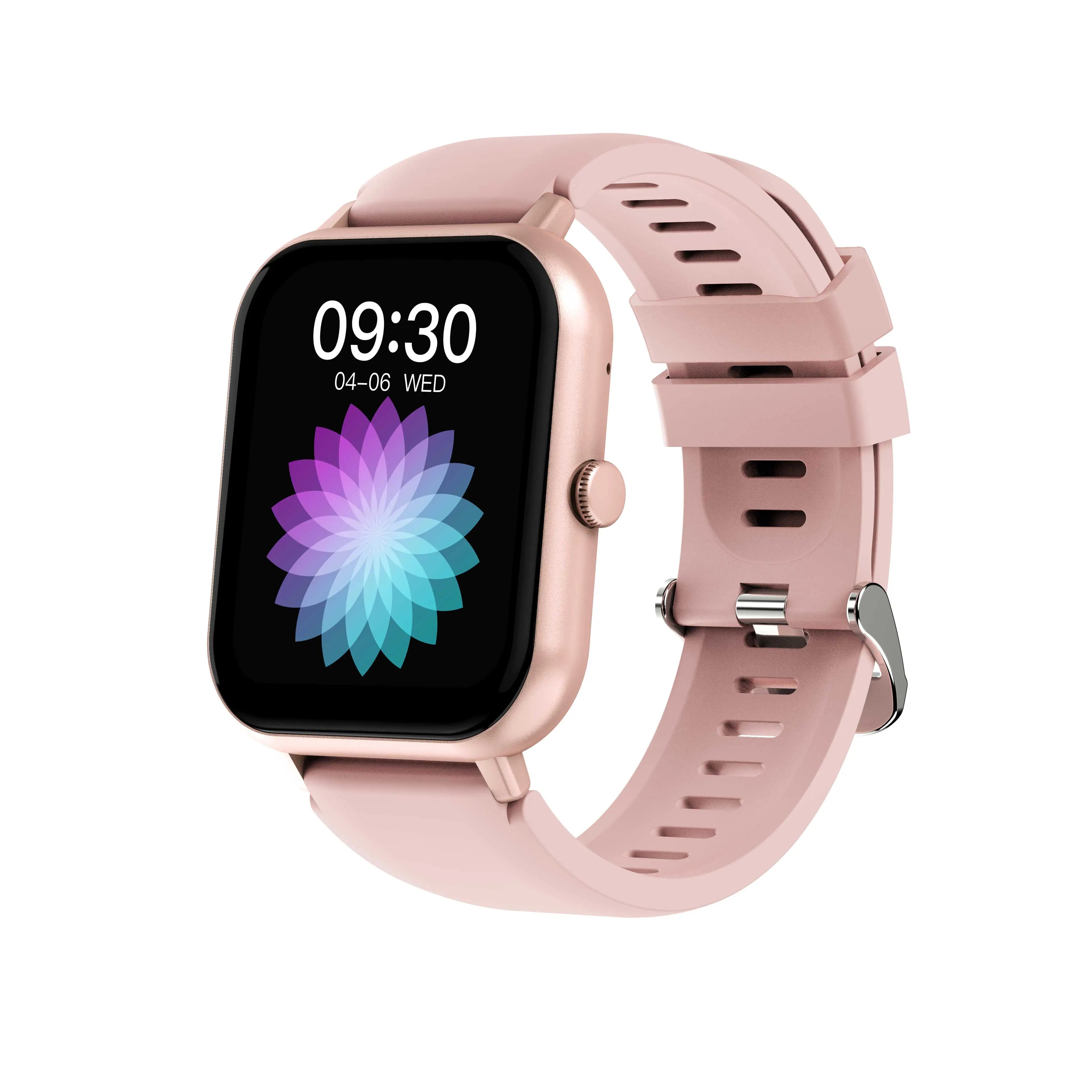 Smart Watch with Call Functions, Full Touch Screen, 100+ Sport Modes, Heart Rate & Sleep Monitoring Pink