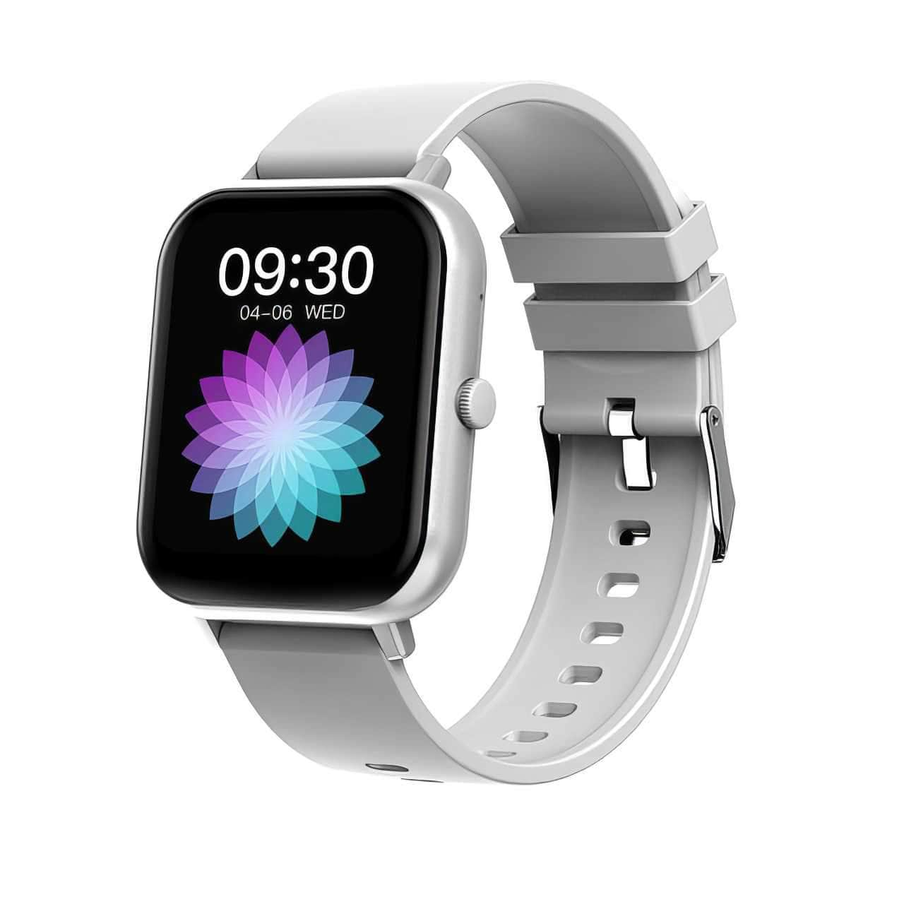 Smart Watch with Call Functions: Full Touch Screen, 100+ Sport Modes, Heart Rate & Sleep Monitoring silver / Bluetooth call