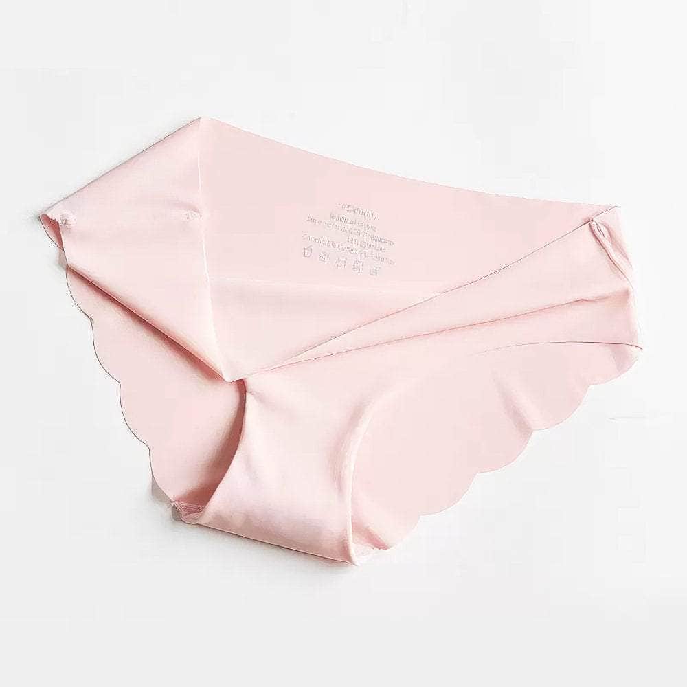 Soft Breathable Scalloped Trim Midi Panties
