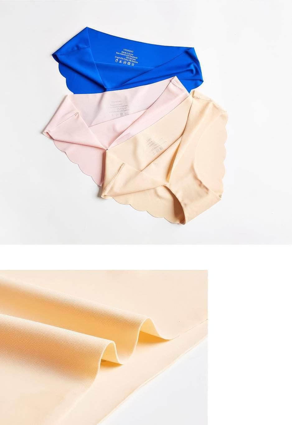 Soft Breathable Scalloped Trim Midi Panties