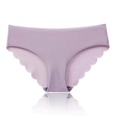 Soft Breathable Scalloped Trim Midi Panties