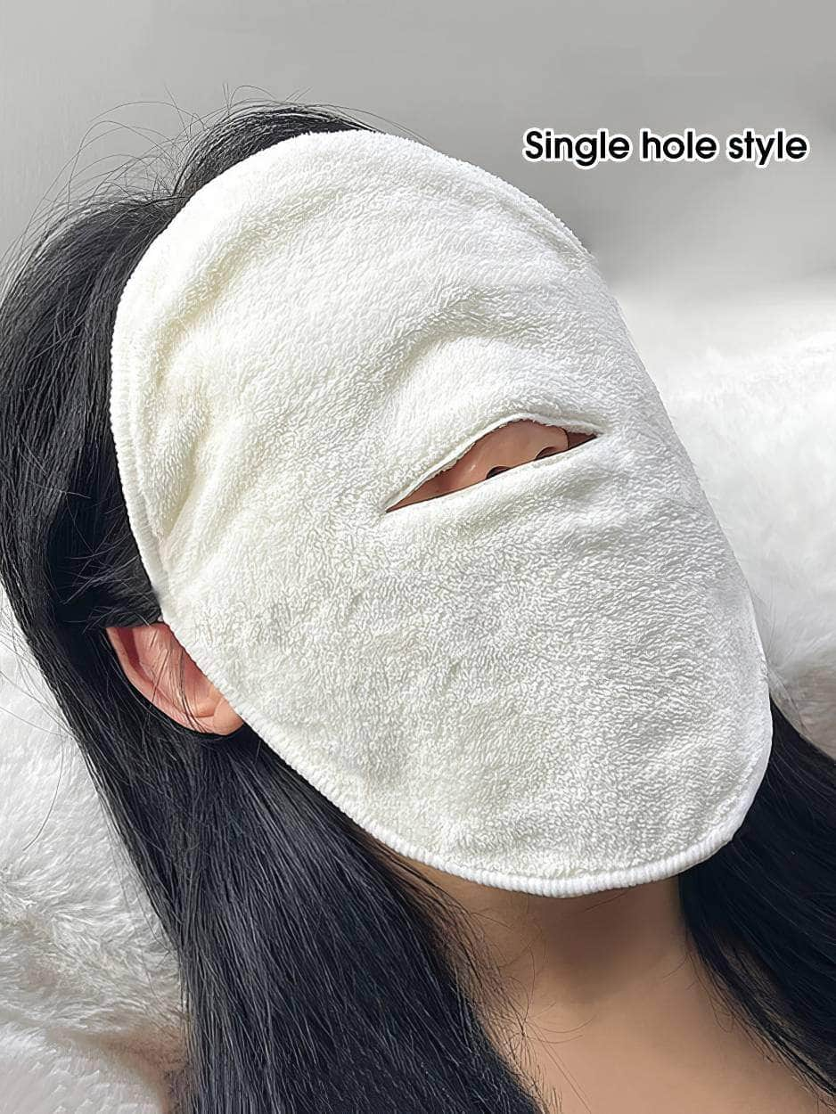 Soft Skin-Friendly Hot Compress Towel: Hanging Ear, Steam Heating, Cold Hot Compress Face Towel