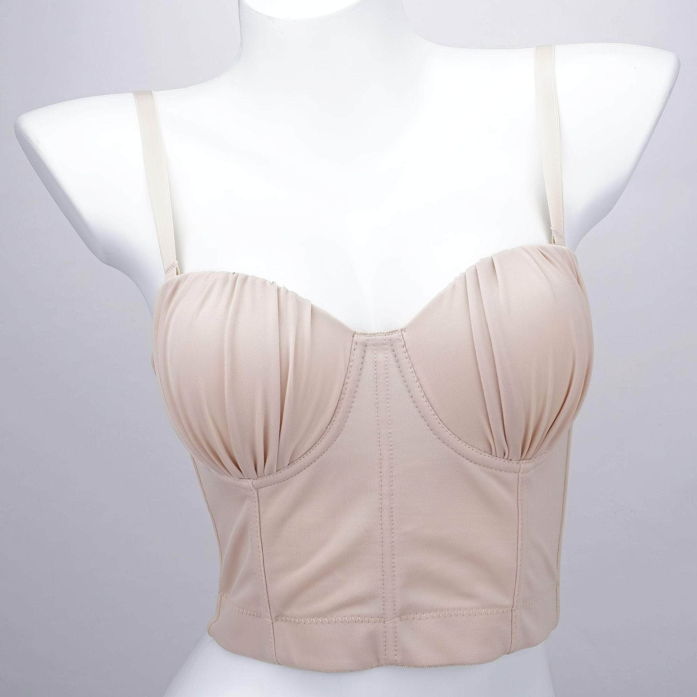 Solid Color Ruched Cami Bralette