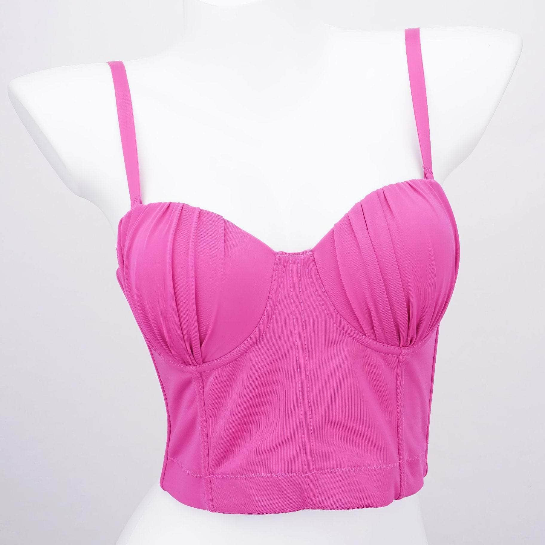 Solid Color Ruched Cami Bralette