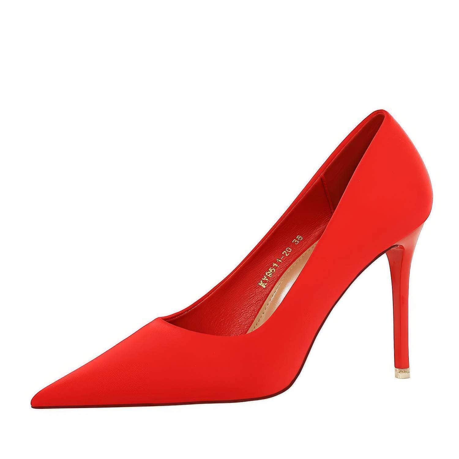 Solid Color Suede Pointed Toe Court Pumps