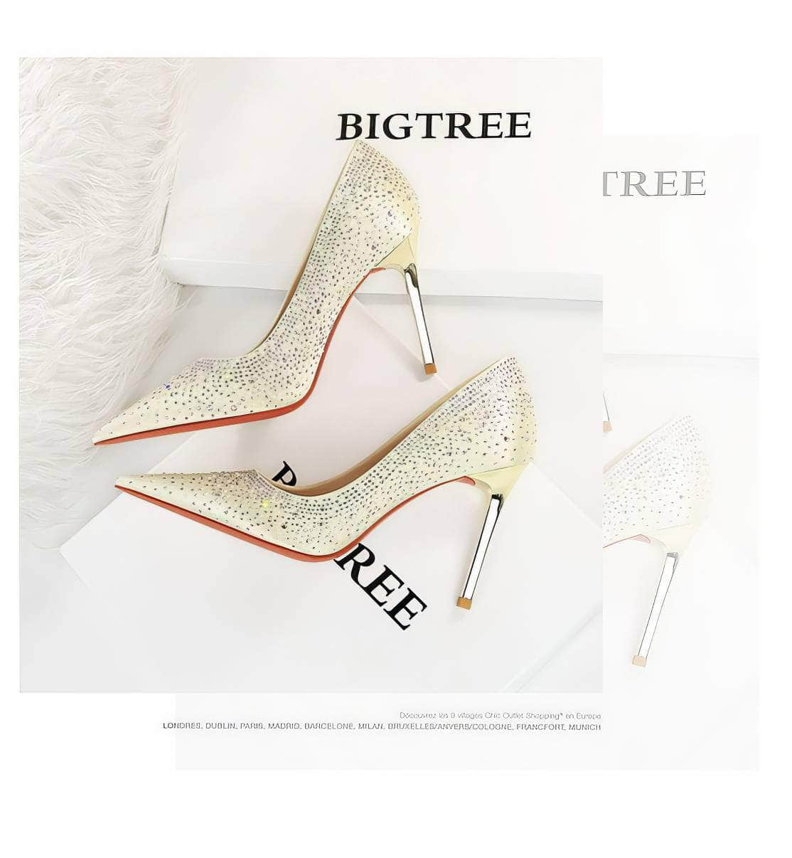 Sparkle Rhinestone Diamante High Heels